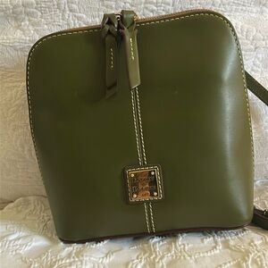 Dooney Crossbody. Brand new, Dark Olive Smooth Leather.